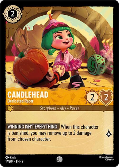 Candlehead - Dedicated Racer  lorcana card collectible - Main Image 1