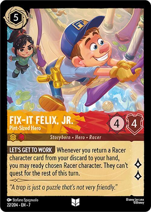 Fix-It Felix, Jr. - Pint-Sized Hero lorcana card collectible - Main Image 1