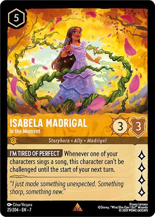 Isabela Madrigal - In the Moment  lorcana card collectible - Main Image 1