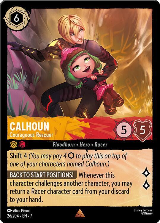 Calhoun - Courageous Rescuer lorcana card collectible - Main Image 1