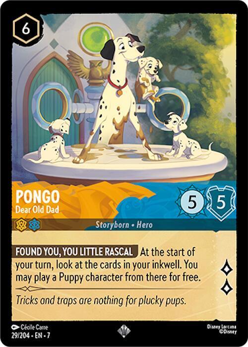 Pongo - Dear Old Dad lorcana card collectible - Main Image 1