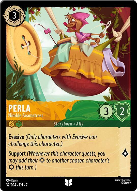 Perla - Nimble Seamstress lorcana card collectible - Main Image 1