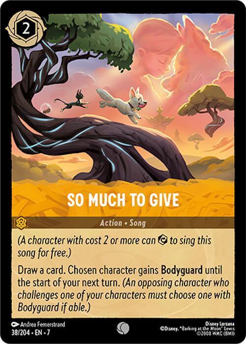 So Much To Give  lorcana card collectible - Main Image 1