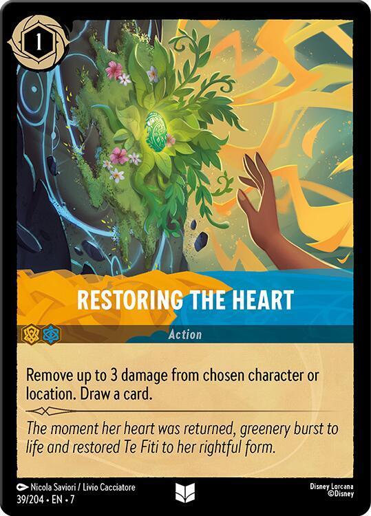 Restoring the Heart  lorcana card collectible - Main Image 1