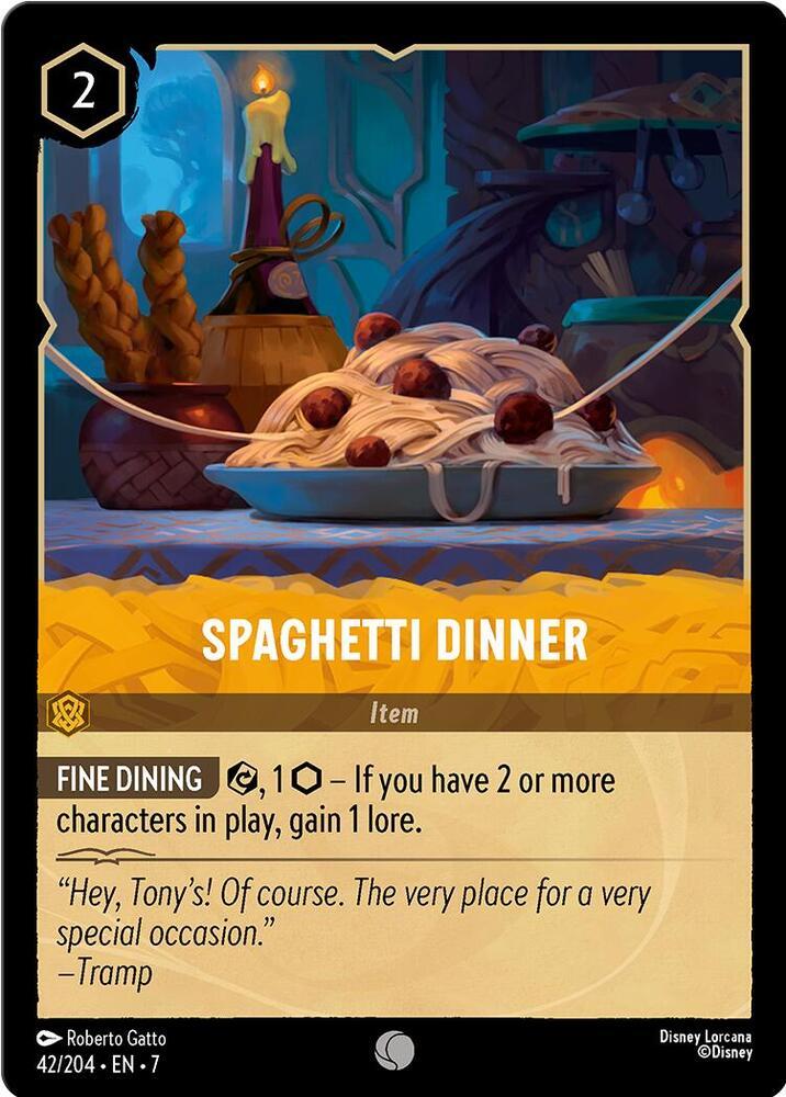 Spaghetti Dinner  lorcana card collectible - Main Image 1