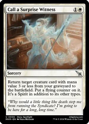 Call a Surprise Witness magic card collectible - Main Image 1
