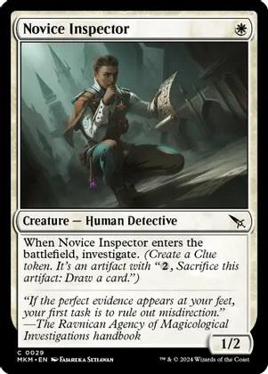 Novice Inspector  magic card collectible - Main Image 1