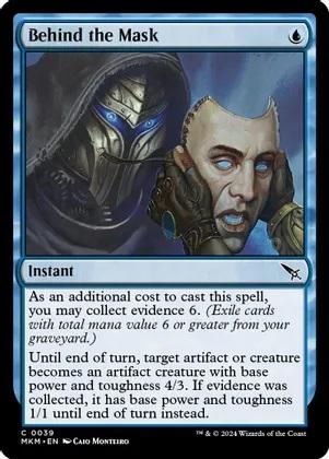 Behind the Mask  magic card collectible - Main Image 1