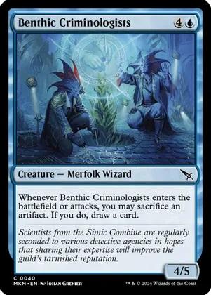 Benthic Criminologists magic card collectible - Main Image 1