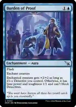 Burden of Proof  magic card collectible - Main Image 1