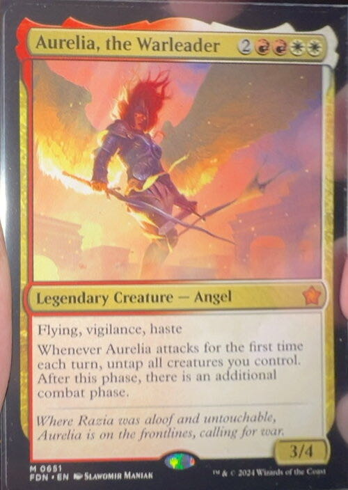 Aurelia, the Warleader  magic card collectible - Main Image 2