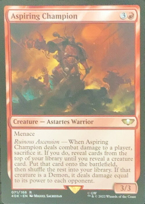 Aspiring Champion  magic card collectible - Main Image 2