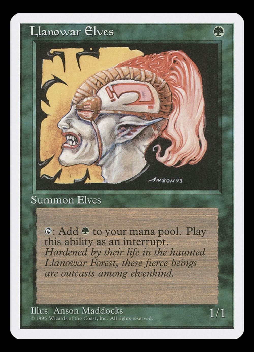 Llanowar Elves  magic card collectible - Main Image 2