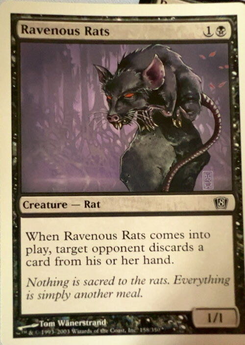 Ravenous Rats  magic card collectible - Main Image 2