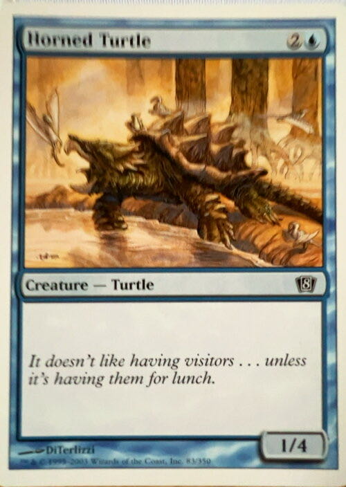 Horned Turtle  magic card collectible - Main Image 3
