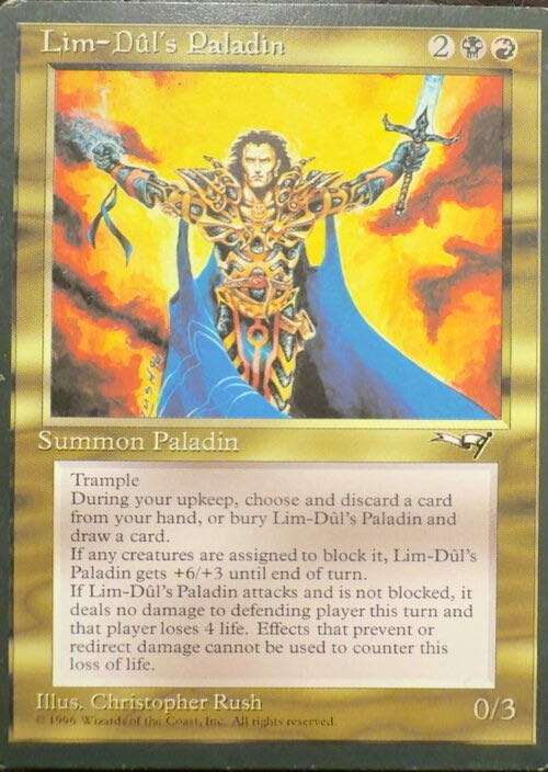 Lim-Dûl’s Paladin  magic card collectible - Main Image 2