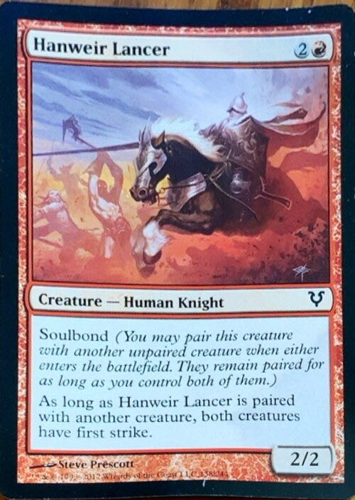 Hanweir Lancer  magic card collectible - Main Image 3