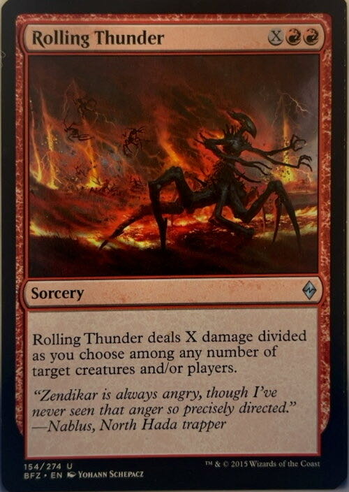 Rolling Thunder  magic card collectible - Main Image 2