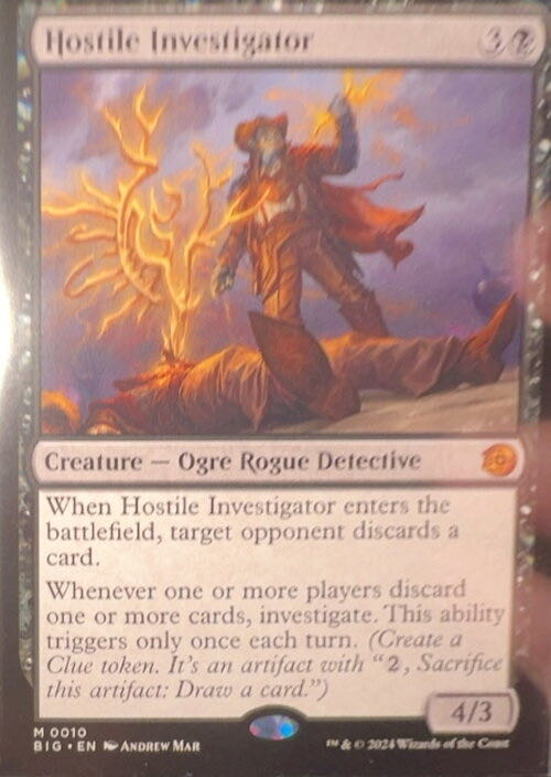 Hostile Investigator  magic card collectible - Main Image 2