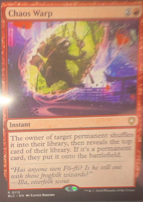 Chaos Warp  magic card collectible - Main Image 3