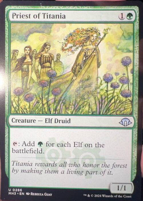 Priest of Titania  magic card collectible - Main Image 3