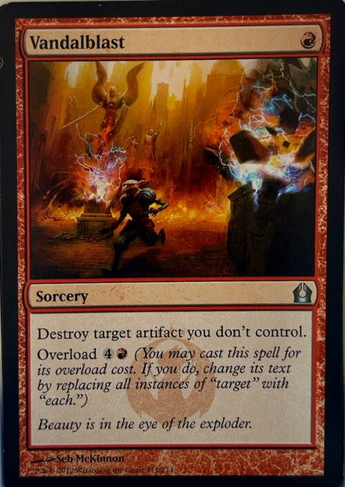 Vandalblast  magic card collectible - Main Image 2