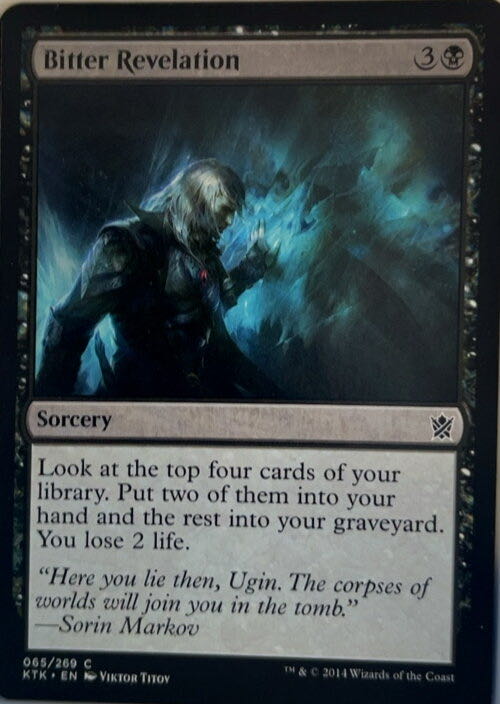 Bitter Revelation  magic card collectible - Main Image 3