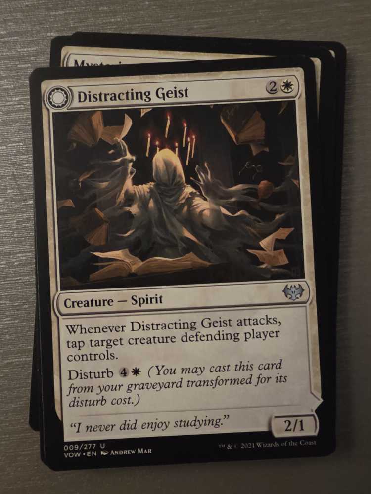 Distracting Geist // Clever Distraction  magic card collectible - Main Image 2