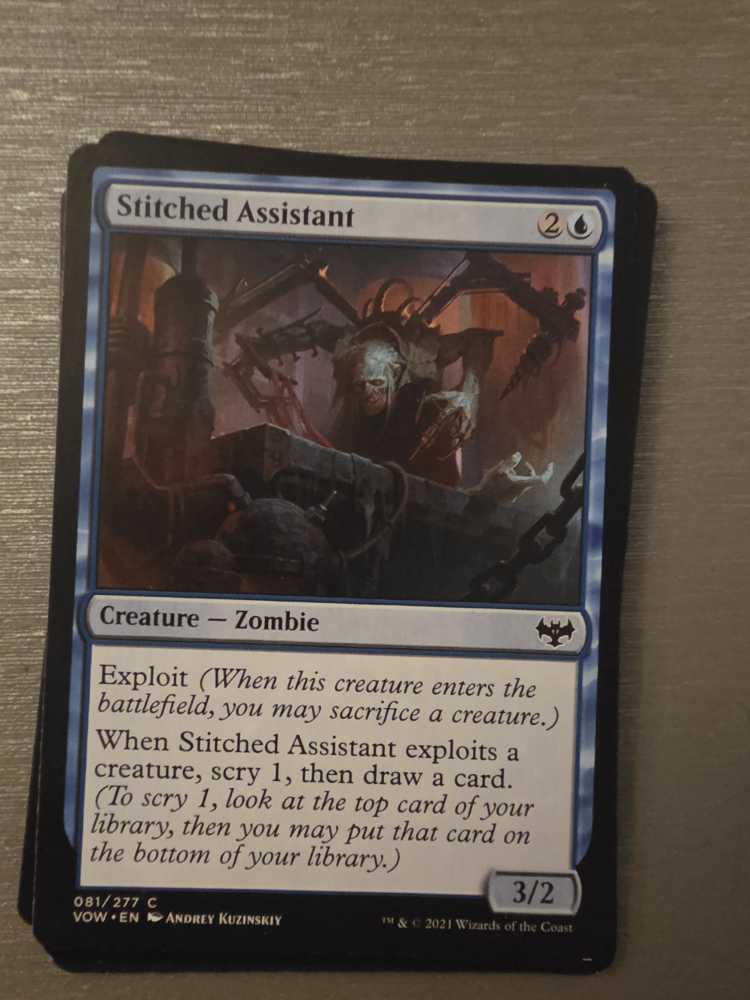 Stitched Assistant  magic card collectible - Main Image 2