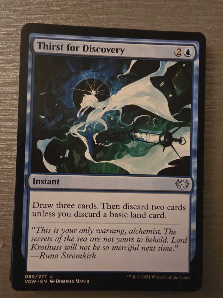 Thirst for Discovery  magic card collectible - Main Image 2