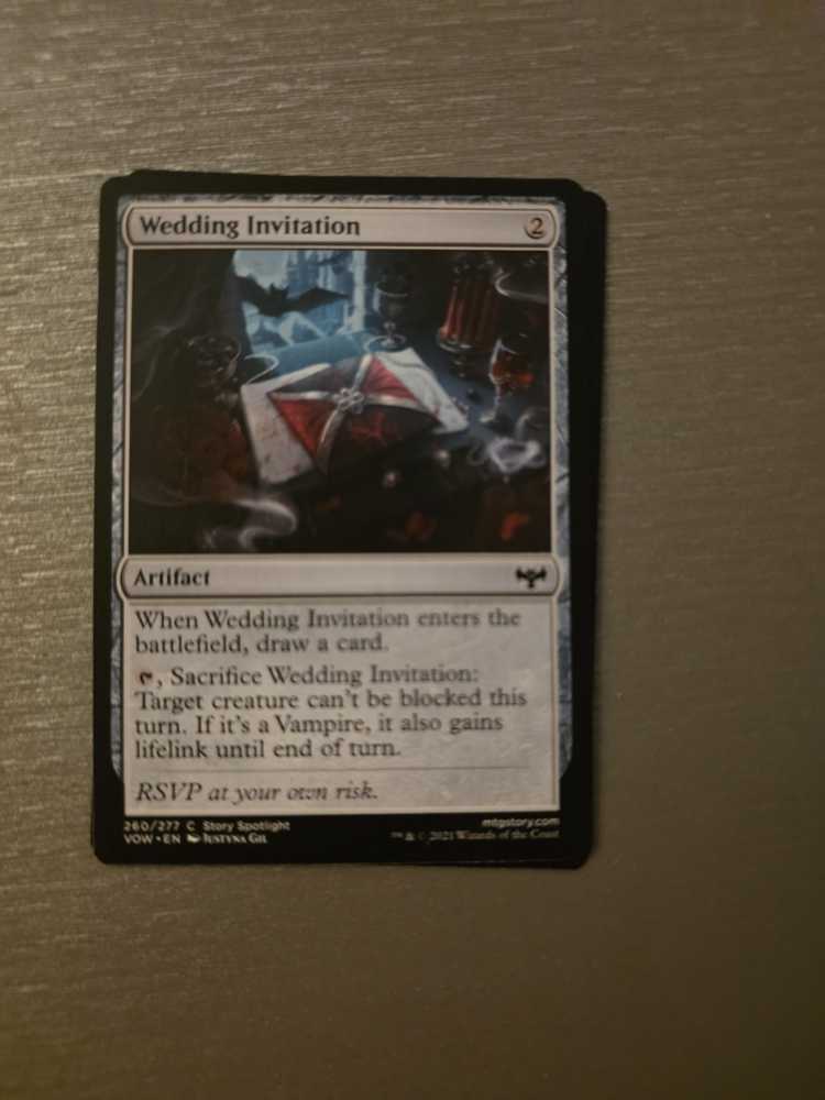 Wedding Invitation  magic card collectible - Main Image 2