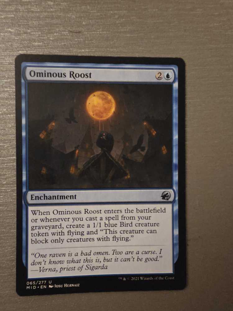 Ominous Roost  magic card collectible - Main Image 2