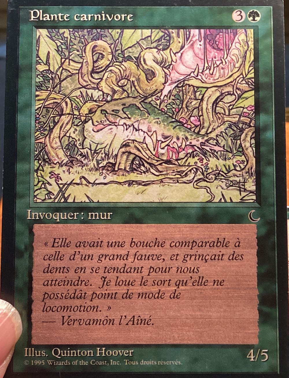 Carnivorous Plant  magic card collectible - Main Image 2