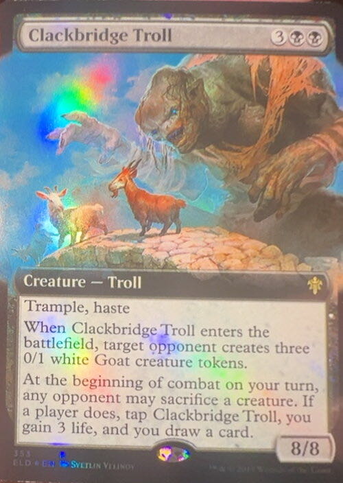 Clackbridge Troll  magic card collectible - Main Image 3