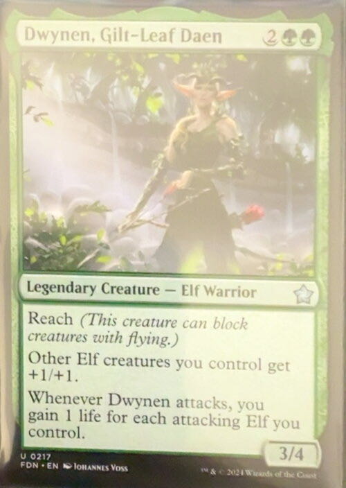 Dwynen, Gilt-Leaf Daen  magic card collectible - Main Image 3