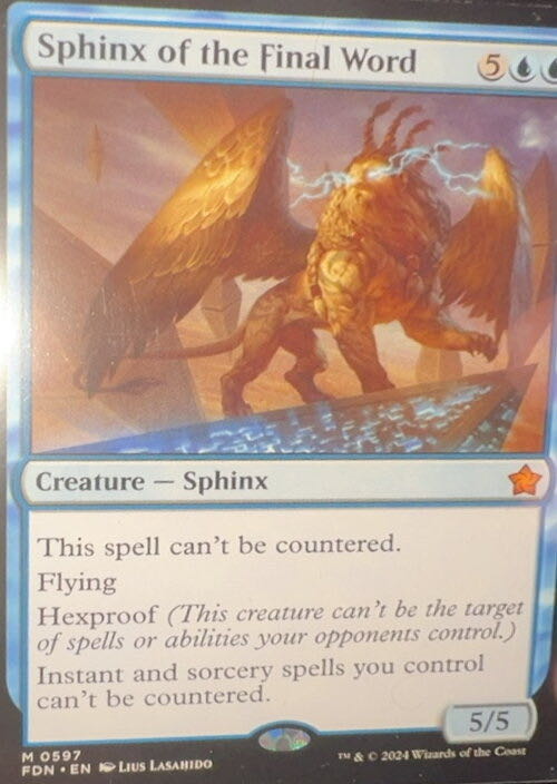 Sphinx of the Final Word  magic card collectible - Main Image 2