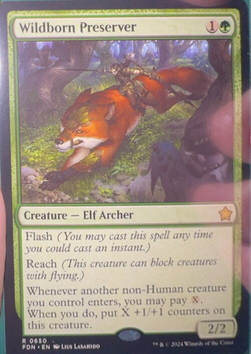 Wildborn Preserver  magic card collectible - Main Image 2