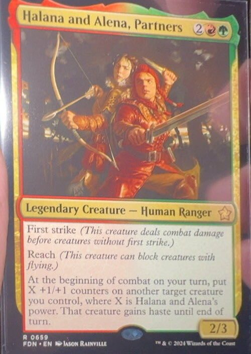 Halana and Alena, Partners  magic card collectible - Main Image 2
