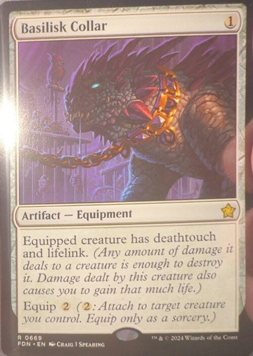 Basilisk Collar  magic card collectible - Main Image 2