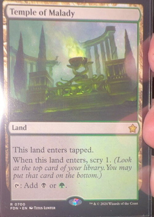 Temple of Malady  magic card collectible - Main Image 2