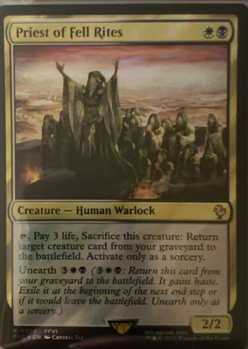 Priest of Fell Rites  magic card collectible - Main Image 2
