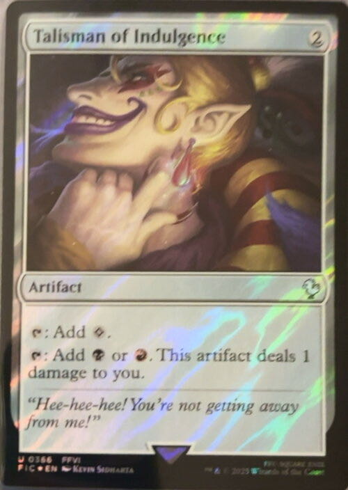 Talisman of Indulgence  magic card collectible - Main Image 2