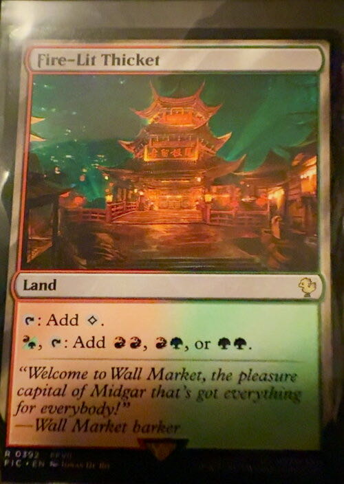 Fire-Lit Thicket  magic card collectible - Main Image 3