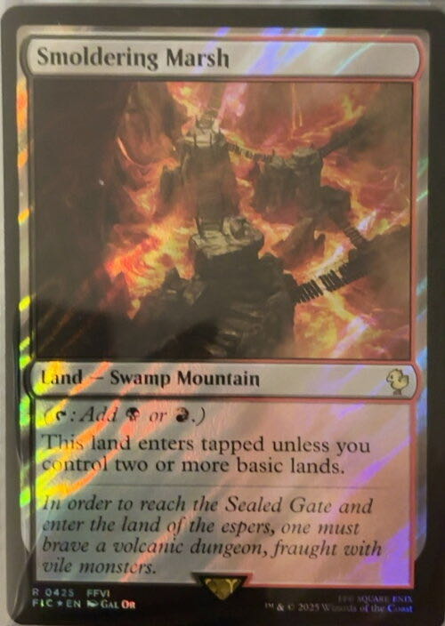 Smoldering Marsh  magic card collectible - Main Image 2