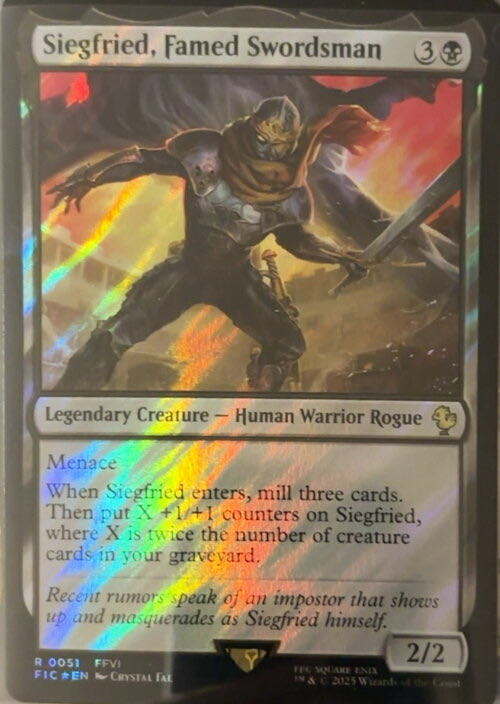 Siegfried, Famed Swordsman  magic card collectible - Main Image 2