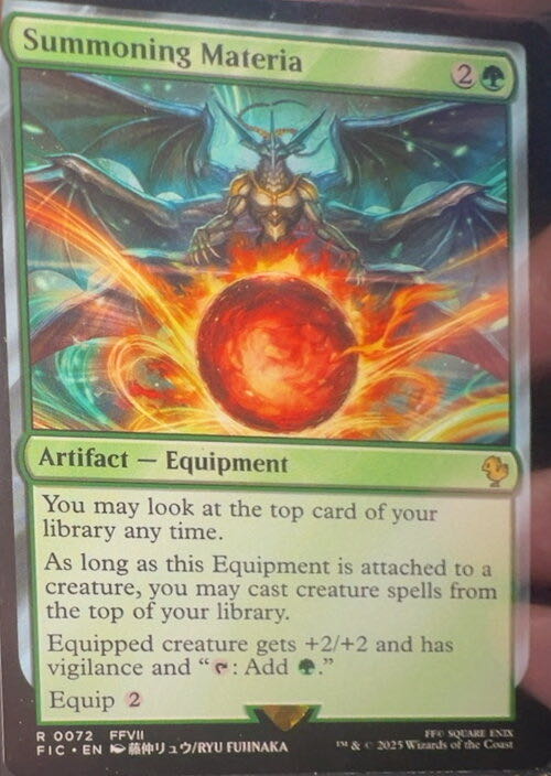 Summoning Materia  magic card collectible - Main Image 3