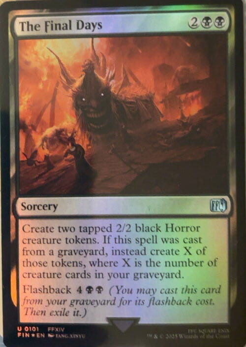 The Final Days  magic card collectible - Main Image 2