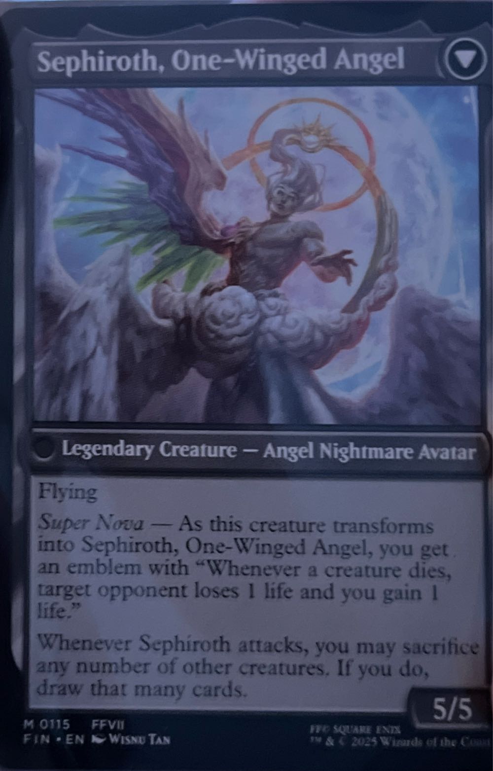 Sephiroth, Fabled SOLDIER // Sephiroth, One-Winged Angel  magic card collectible - Main Image 2