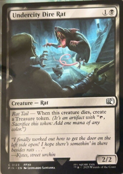 Undercity Dire Rat  magic card collectible - Main Image 2