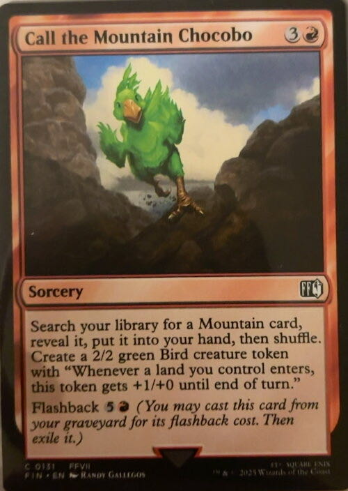 Call the Mountain Chocobo  magic card collectible - Main Image 2